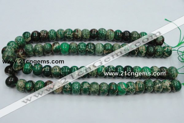 CSE60 15.5 inches 10*14mm rondelle dyed natural sea sediment jasper beads