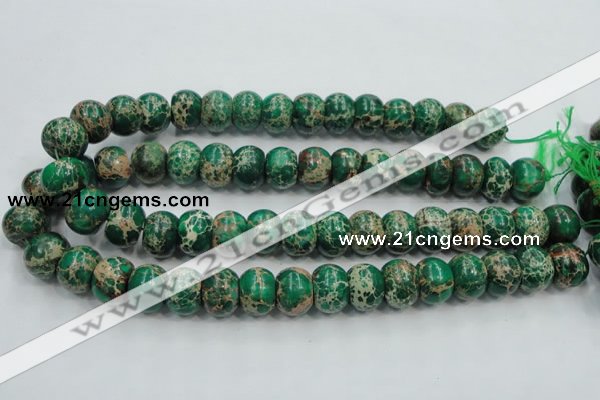 CSE61 15.5 inches 12*16mm rondelle dyed natural sea sediment jasper beads
