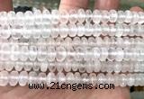 CSE620 15 inches 5*8mm rondelle selenite gemstone beads