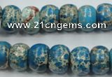 CSE63 15.5 inches 10*14mm rondelle dyed natural sea sediment jasper beads