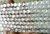 CSE630 15 inches 6mm round selenite beads wholesale