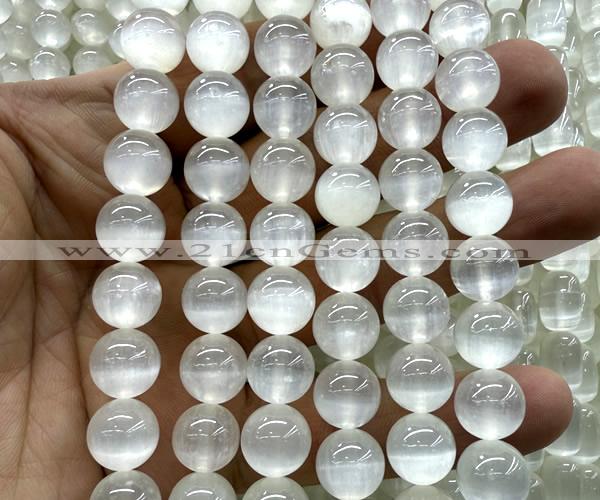 CSE632 15 inches 10mm round selenite beads wholesale