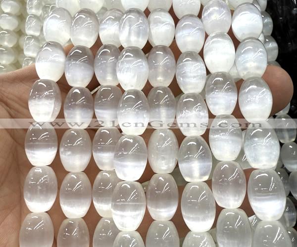 CSE636 15 inches 10*14mm rice selenite beads wholesale
