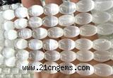 CSE636 15 inches 10*14mm rice selenite beads wholesale