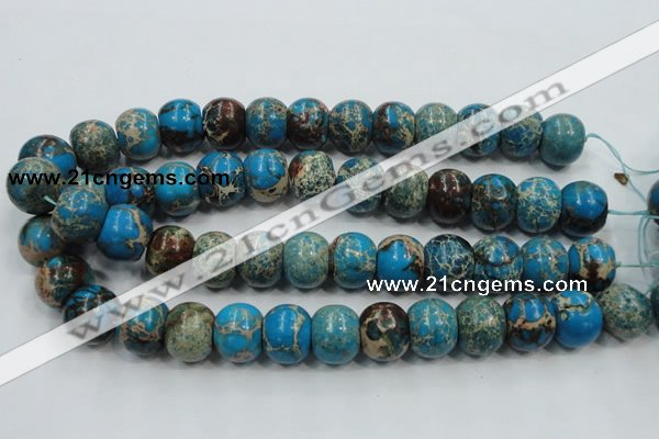 CSE64 15.5 inches 15*18mm rondelle dyed natural sea sediment jasper beads