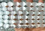 CSE646 15 inches 10*14mm rice selenite beads wholesale
