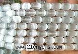 CSE648 15 inches 8*12mm drum selenite beads wholesale