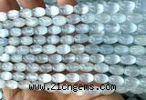 CSE654 15 inches 6*9mm rice selenite beads wholesale
