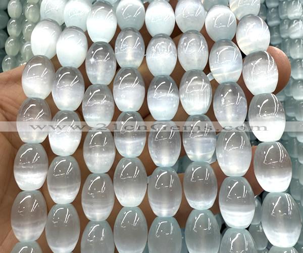CSE656 15 inches 10*14mm rice selenite beads wholesale