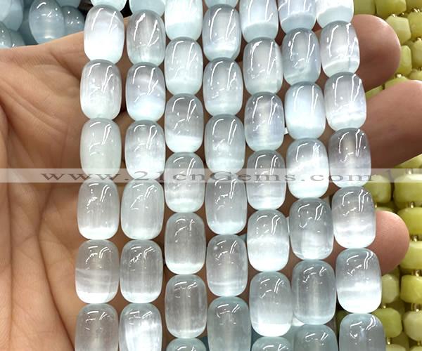 CSE658 15 inches 8*12mm drum selenite beads wholesale