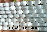 CSE658 15 inches 8*12mm drum selenite beads wholesale