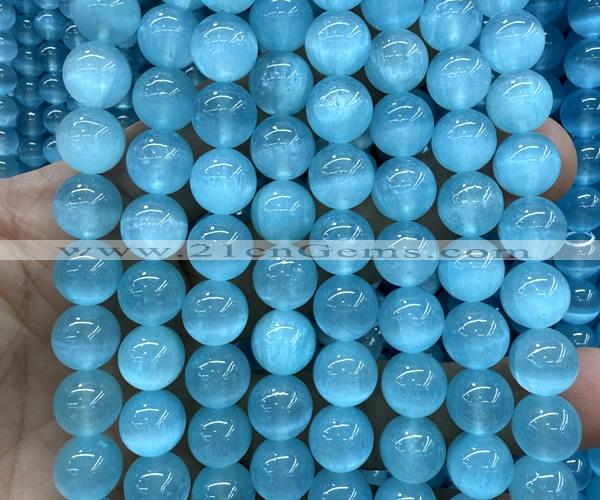 CSE662 15 inches 10mm round selenite beads wholesale