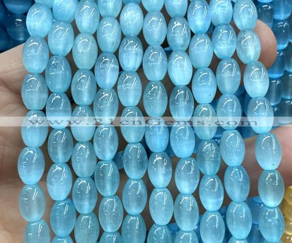 CSE664 15 inches 6*9mm rice selenite beads wholesale