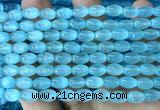 CSE664 15 inches 6*9mm rice selenite beads wholesale