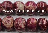 CSE67 15.5 inches 15*18mm rondelle dyed natural sea sediment jasper beads