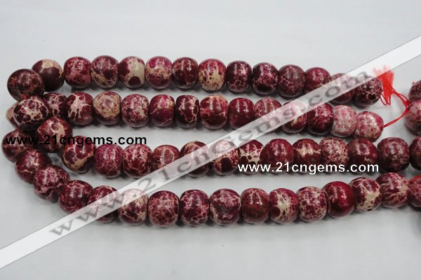 CSE67 15.5 inches 15*18mm rondelle dyed natural sea sediment jasper beads