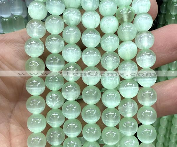 CSE672 15 inches 10mm round selenite beads wholesale