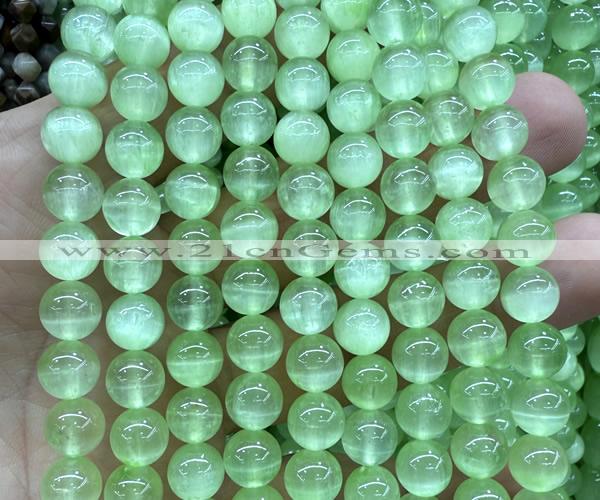 CSE681 15 inches 8mm round selenite beads wholesale