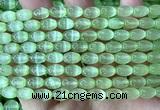 CSE684 15 inches 6*9mm rice selenite beads wholesale