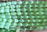 CSE688 15 inches 8*12mm drum selenite beads wholesale