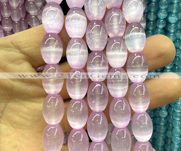 CSE696 15 inches 10*14mm rice selenite beads wholesale