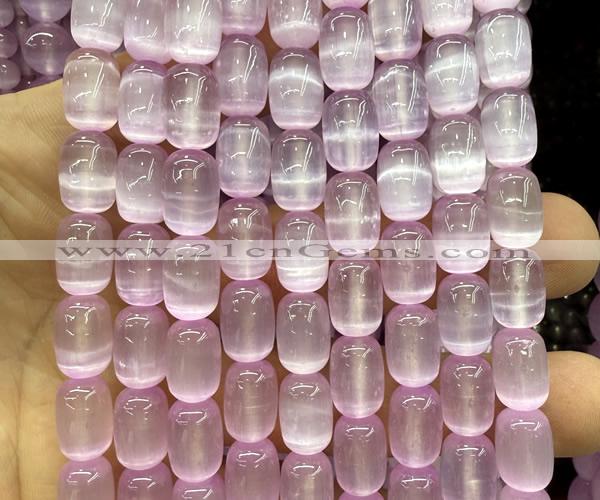 CSE698 15 inches 8*12mm drum selenite beads wholesale