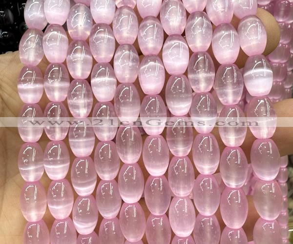 CSE705 15 inches 8*12mm rice selenite beads wholesale