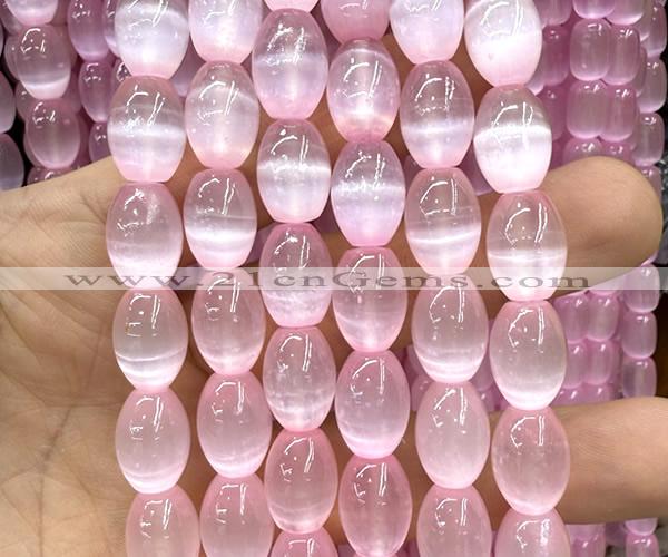 CSE706 15 inches 10*14mm rice selenite beads wholesale