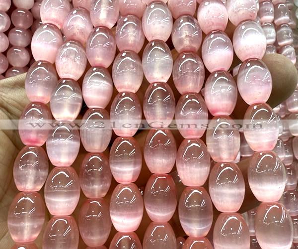 CSE716 15 inches 10*14mm rice selenite beads wholesale