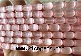 CSE718 15 inches 8*12mm drum selenite beads wholesale