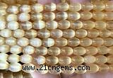 CSE734 15 inches 6*9mm rice selenite beads wholesale