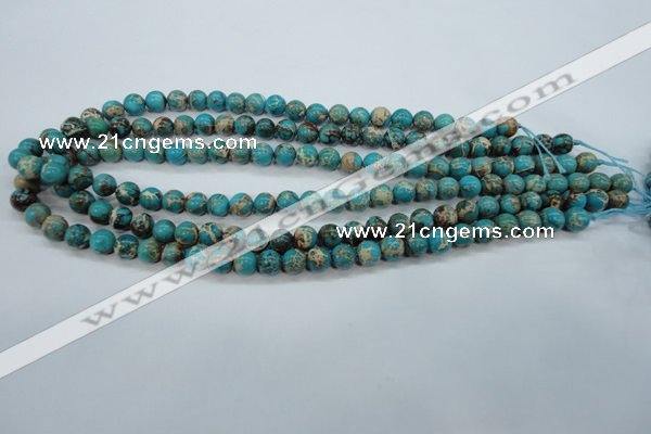 CSE75 15.5 inches 8mm round dyed natural sea sediment jasper beads