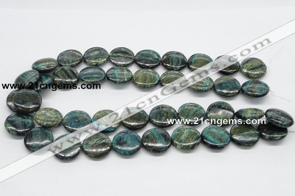 CSG17 15.5 inches 20mm flat round long spar gemstone beads wholesale