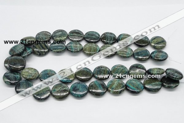 CSG19 15.5 inches 12mm flat round long spar gemstone beads wholesale