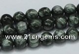 CSH02 15.5 inches 8mm round natural seraphinite gemstone beads