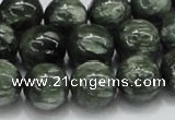 CSH05 15.5 inches 14mm round natural seraphinite gemstone beads