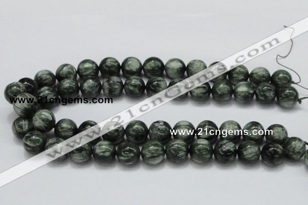 CSH06 15.5 inches 16mm round natural seraphinite gemstone beads