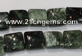 CSH102 15.5 inches 12*12mm square natural seraphinite gemstone beads