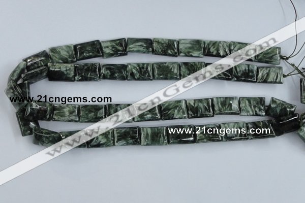 CSH12 15.5 inches 13*18mm rectangle natural seraphinite beads