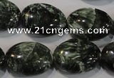 CSH134 15.5 inches 16*20mm oval natural seraphinite gemstone beads