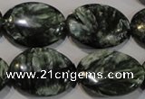 CSH135 15.5 inches 18*25mm oval natural seraphinite gemstone beads