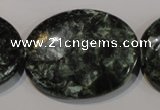 CSH138 15.5 inches 30*40mm oval natural seraphinite gemstone beads