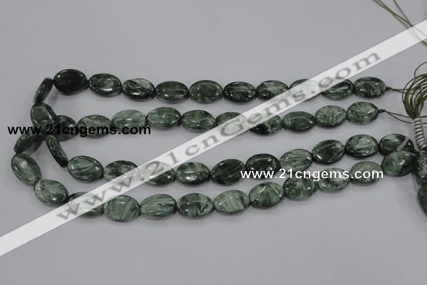 CSH50 15.5 inches 15*20mm oval natural seraphinite gemstone beads