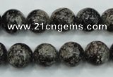 CSI03 15.5 inches 12mm round silver scale stone beads wholesale