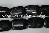 CSI114 15.5 inches 13*18mm rectangle silver scale stone beads