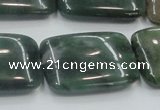 CSJ208 15.5 inches 22*30mm rectangle serpentine jade gemstone beads