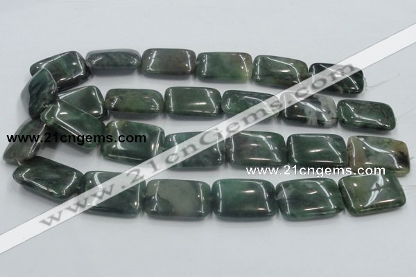 CSJ208 15.5 inches 22*30mm rectangle serpentine jade gemstone beads