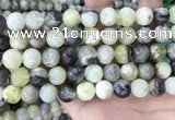 CSJ303 15.5 inches 10mm round serpentine new jade beads wholesale