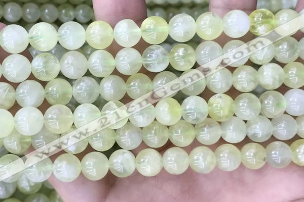 CSJ312 15.5 inches 7mm round serpentine new jade beads