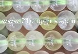 CSJ318 15.5 inches 4mm round serpentine new jade beads